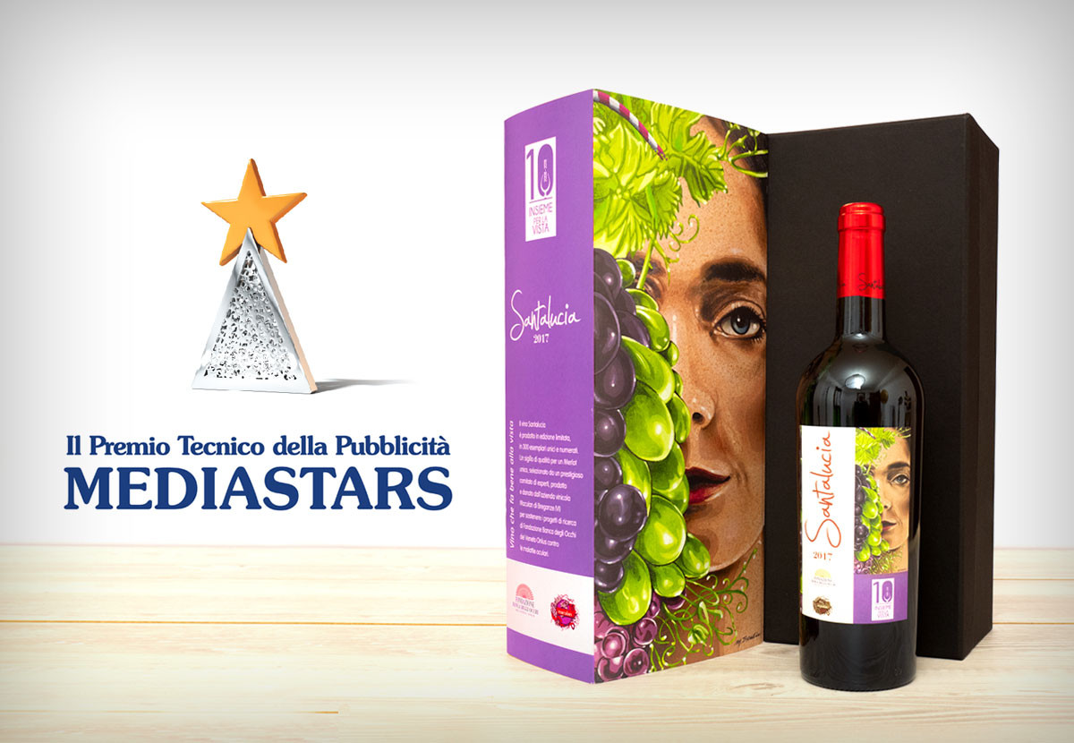 L’abbiamo fatto ancora: il packaging del vino Santa Lucia trionfa ai Mediastars awards