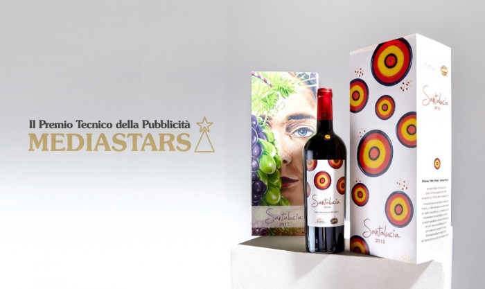 Il packaging del vino solidale Santalucia vince un’altra stella Mediastars